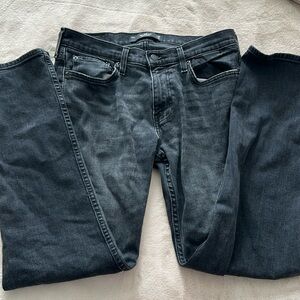 Men’s Hollister Slim Straight Denim Jeans Black